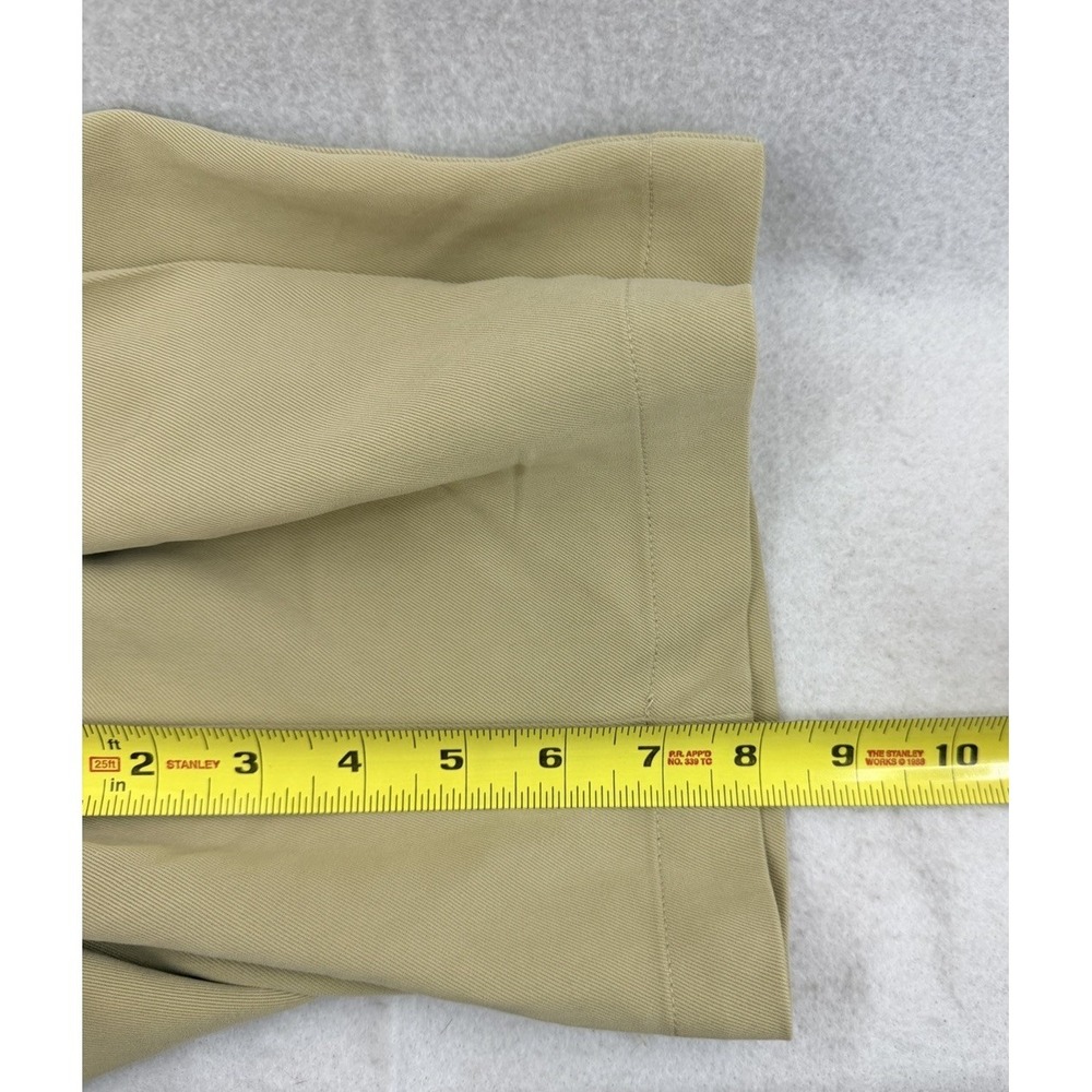 Tommy Bahama Relax Shorts Mens 100% Silk Pleated Khaki Chino Summer, Size 35 - Picture 7 of 7